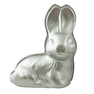 Vintage Wilton 1974 Large Double Sided 2 Piece 3D Rabbit Easter Bunny Cake Pan